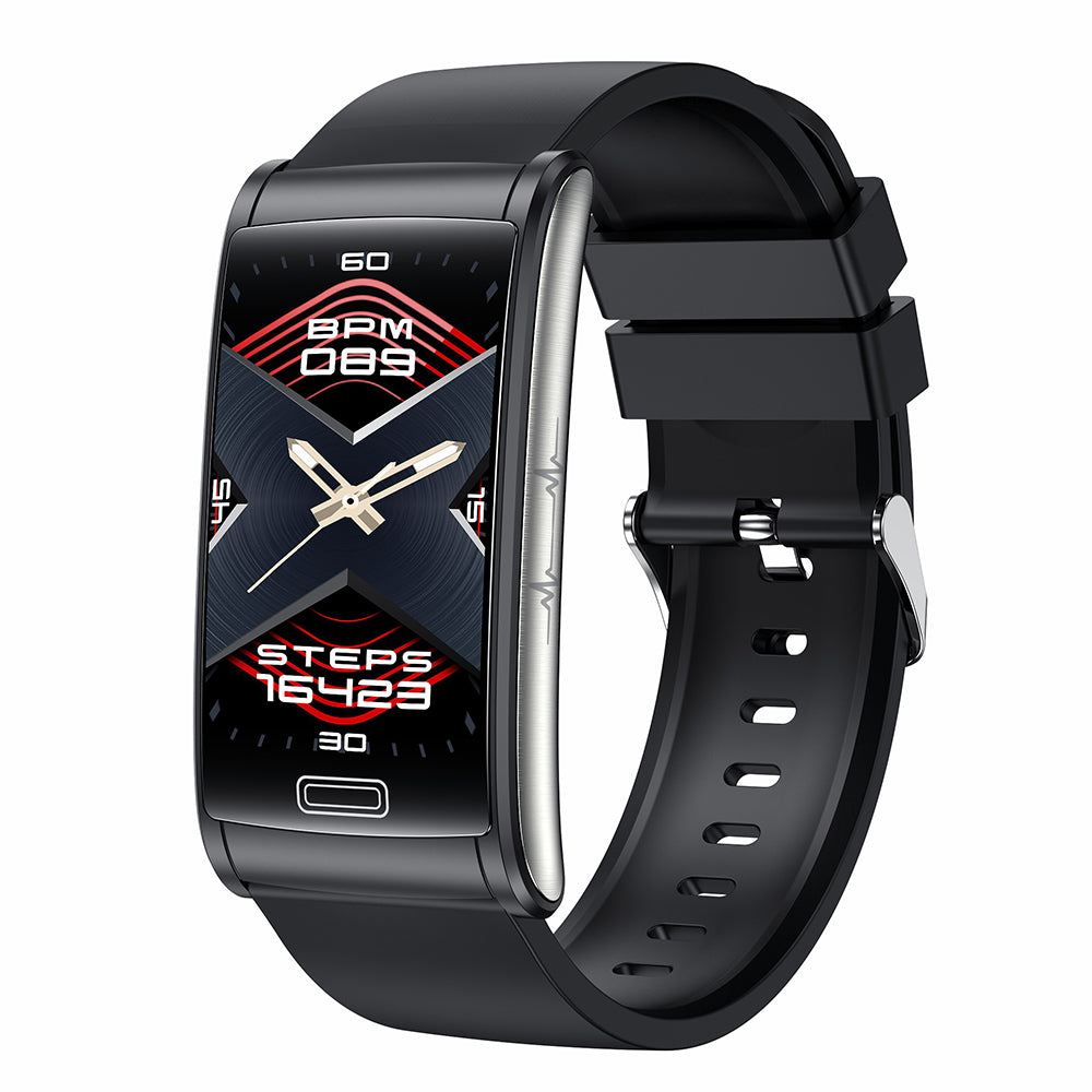 E600 1.47 HD Smart Watch ECG PPG Blood Glucose Oxygen Pressure Heart Rate Monitoring Waterproof Sports Bracelet with Silicone Strap Black E600 1.47 HD Smart Watch ECG PPG Blood Glucose Oxygen Pressure Heart Rate Monitoring Waterproof Sports Bracelet with Silicone Strap Black